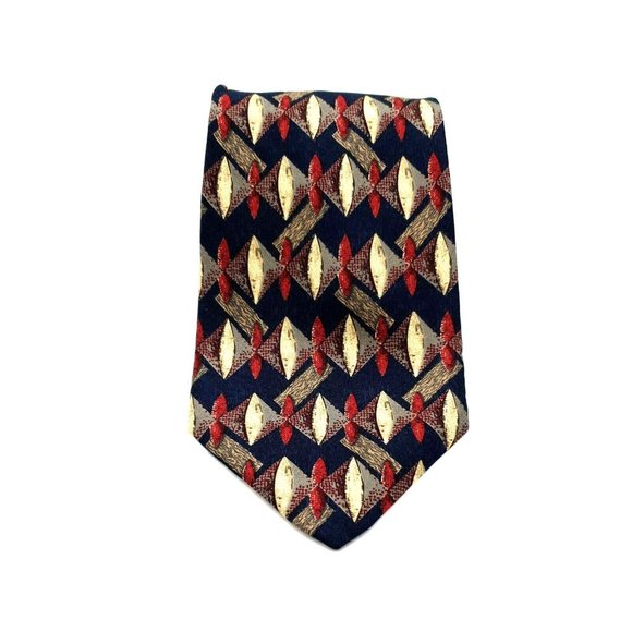Andrew Fezza Mens Tie 100% Italian Silk USA Made Business Gift Accessory Office - Picture 1 of 5